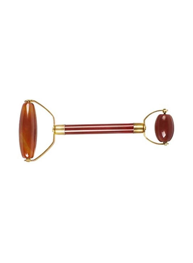 Ovovo - Agate Jade Roller Massager Red/Gold - Image 1