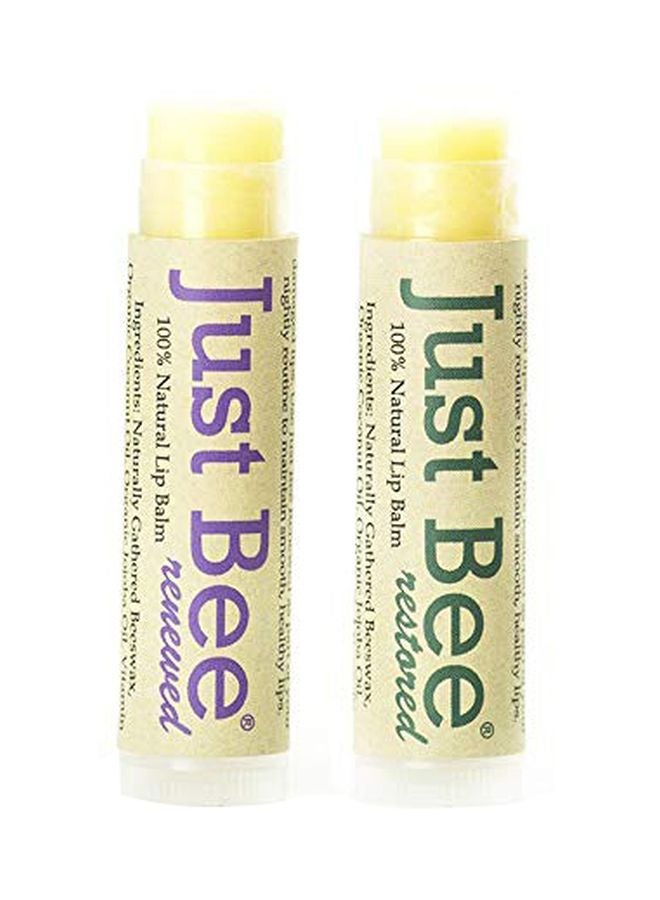 Just bee Pack Of 2 Natural Lip Balm - Image 1