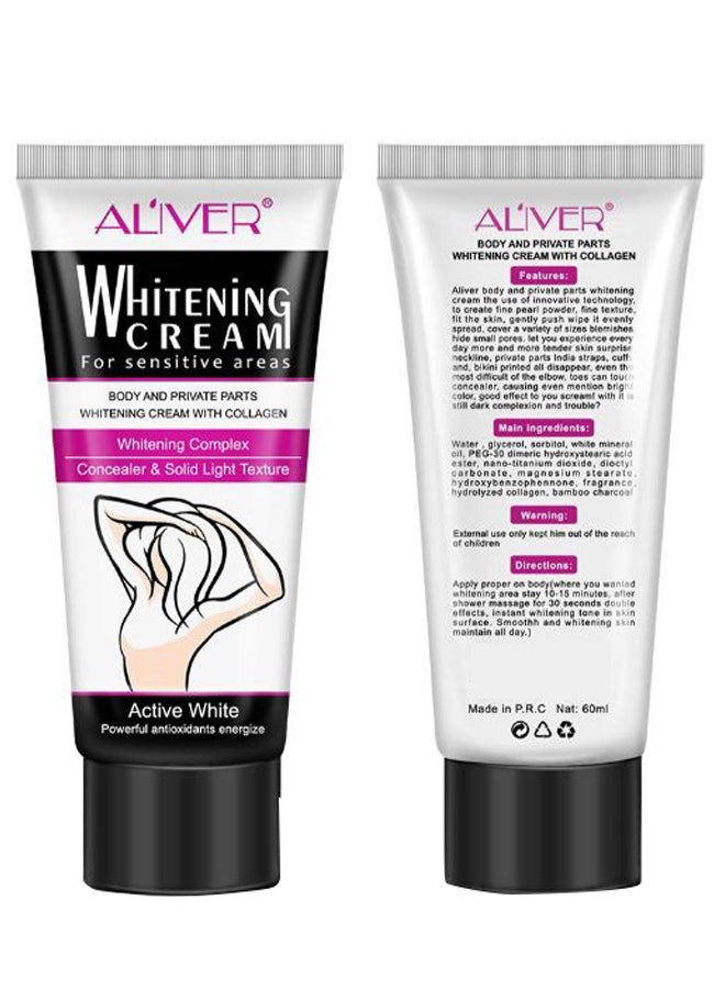 أليفر كريم تفتيح منطقة تحت الإبط، قطعتين 60ملليلتر