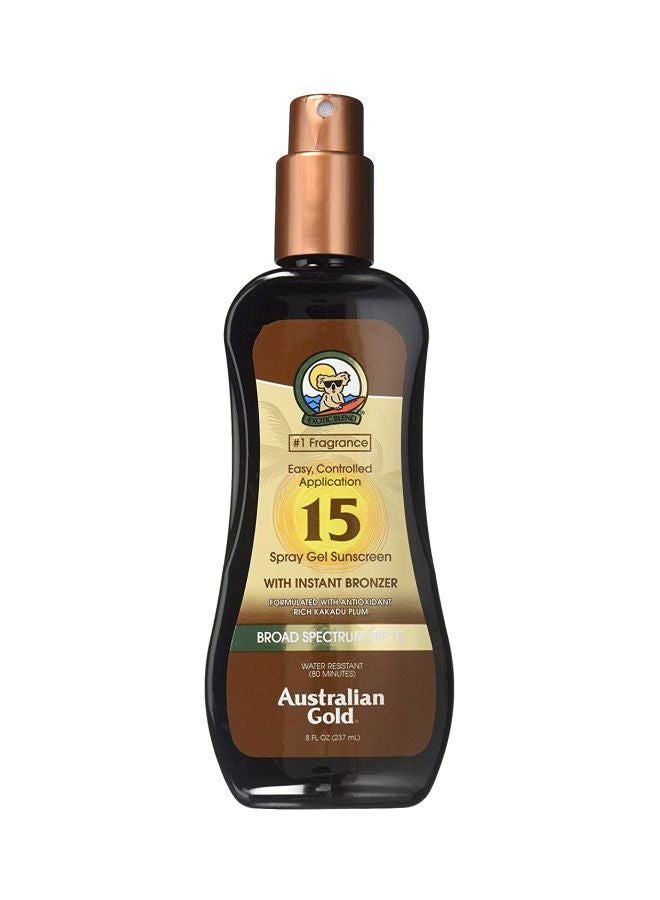Australian Gold Spray Gel Sunscreen With Instant Bronzer SPF 15  - Image 1