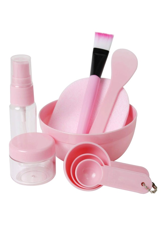 Teenitor - 9-Piece Face Mask Mixing Bowl Set Pink/White/Clear - Image 1