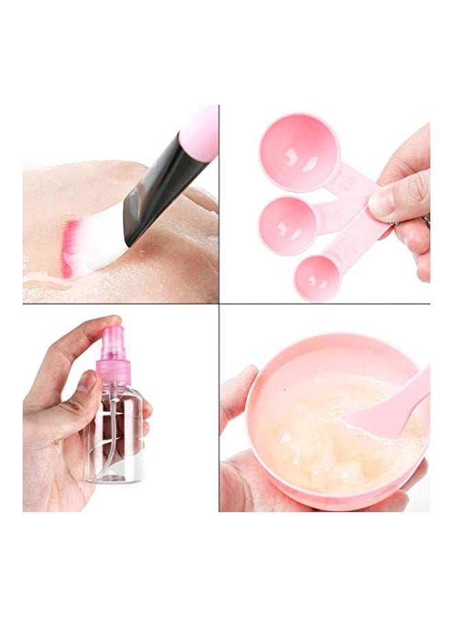 TsMADDTs 9-Piece Face Mask Mixing Bowl Set Pink/Black/Clear - Image 3