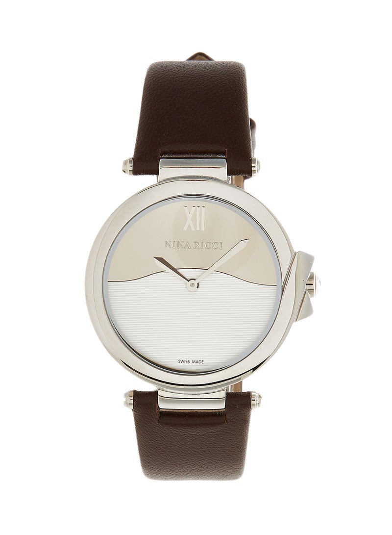 NINA RICCI - Women's Leather Analog Wrist Watch N NR097029 - Image 1