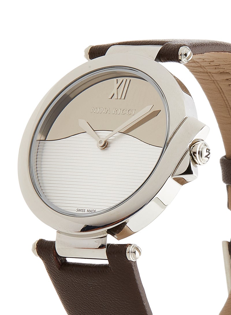 NINA RICCI - Women's Leather Analog Wrist Watch N NR097029 - Image 1