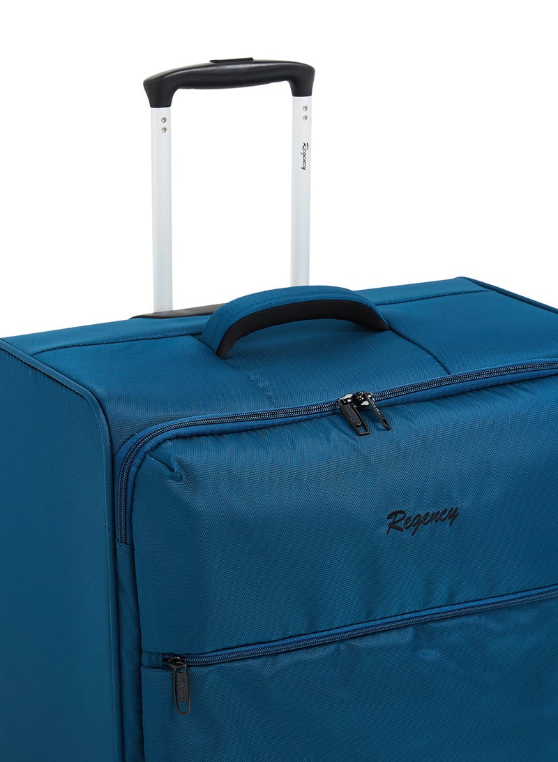 Regency Softside 3 Piece Luggage Trolley Set Turquoise - Image 4