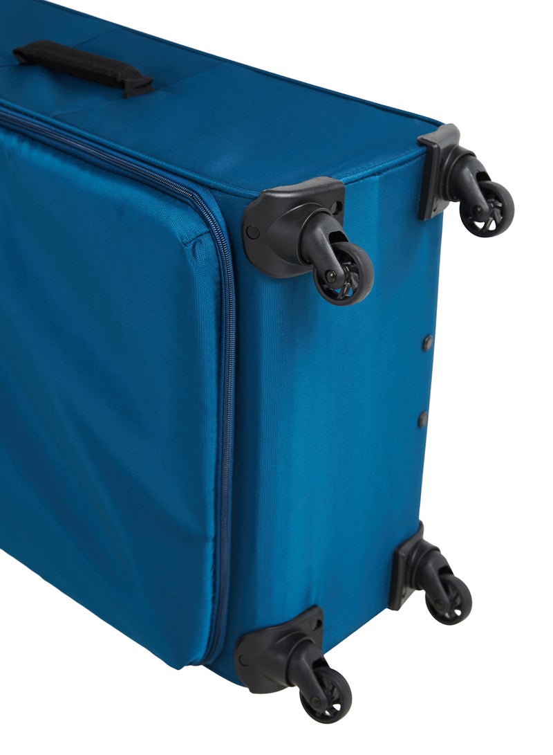 Regency Softside 3 Piece Luggage Trolley Set Turquoise - Image 5