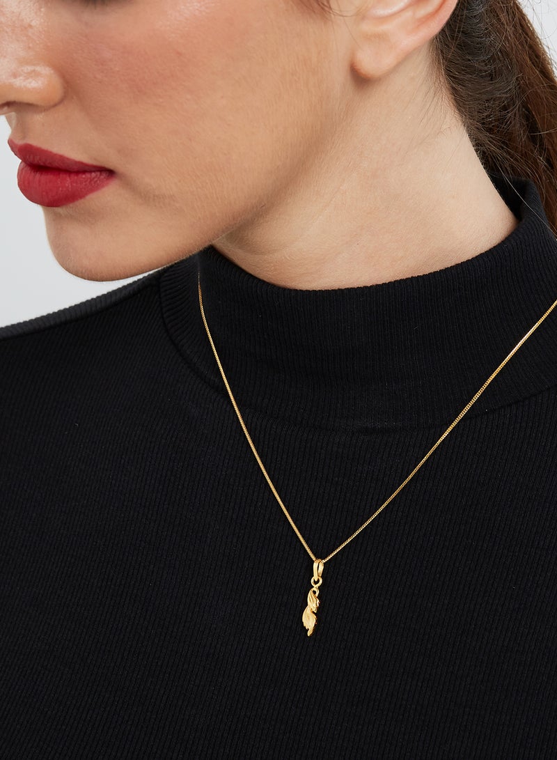 22K Yellow Gold Pendant Necklace