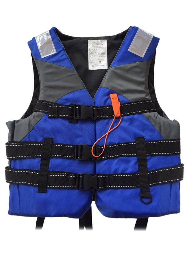 Generic Flotation Device Life Vest With Reflective Threading And Panel