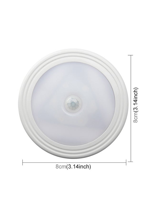 مصباح LED مستدير بجهاز استشعار الأشعة تحت الحمراء السلبي أبيض 9x9x3Ø³Ù†ØªÙŠÙ…ØªØ±  - Image 2