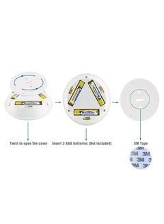 Generic LED Wall Lamp With Remote Control White  - Image 3