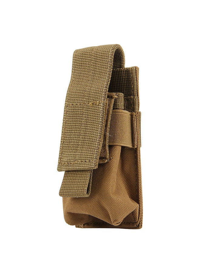 Mini Portable Flashlight Protective Cover Brown 15x4x2cm - Image 1