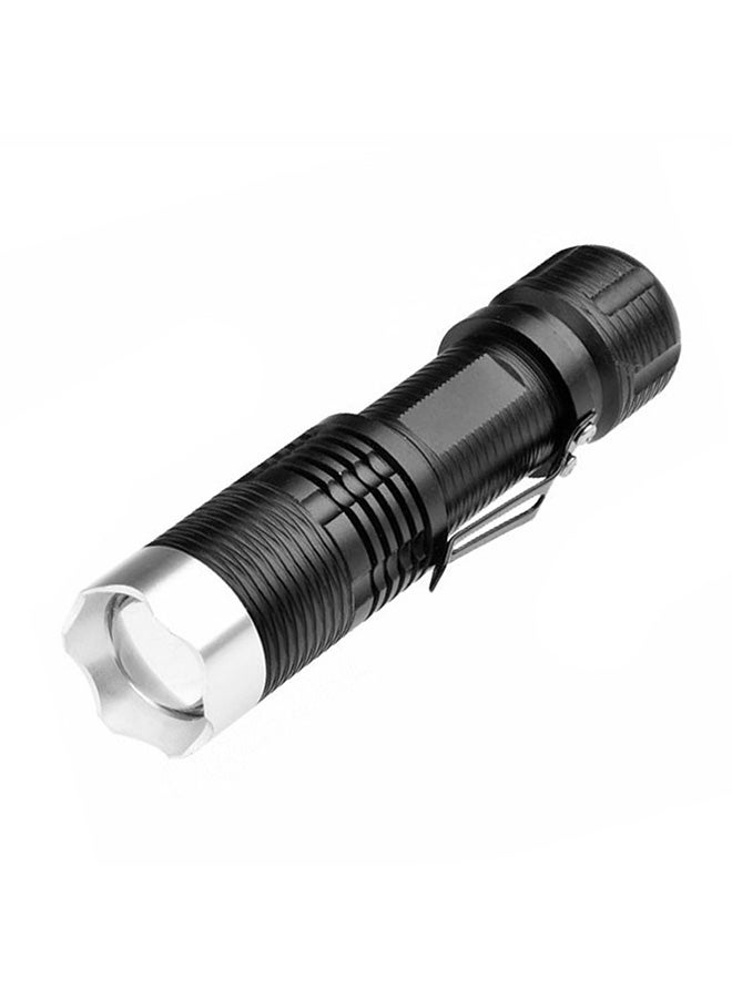 KX-FC55 170LM Convex Lens LED Flashlight Black 12x3x3cm