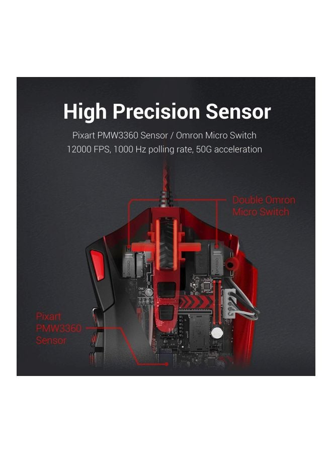 REDRAGON M901 Wired Gaming Optical Mouse - Image 4