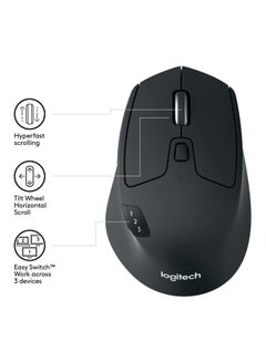 Logitech Triathlon Wireless Mouse Black  - Image 2