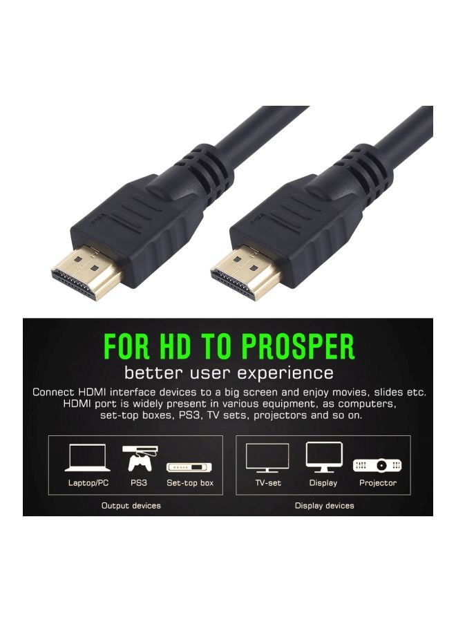 كابل من HDMI 2.0 ذكر إلى HDMI ذكر أسود  - Image 3