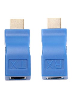 HDMI to RJ45 Extender Adapter Blue