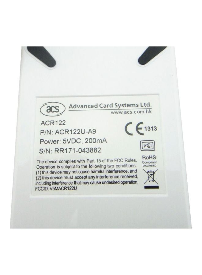 Generic - NFC RFID USB Smart Card Reader White - Image 1