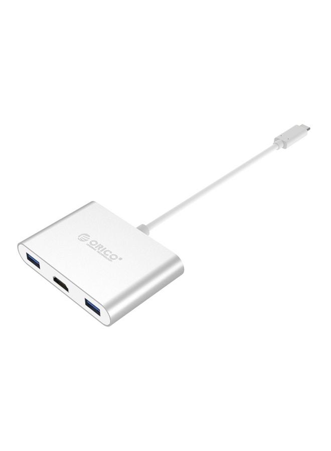 Generic - 5-Port USB Hub Silver - Image 1