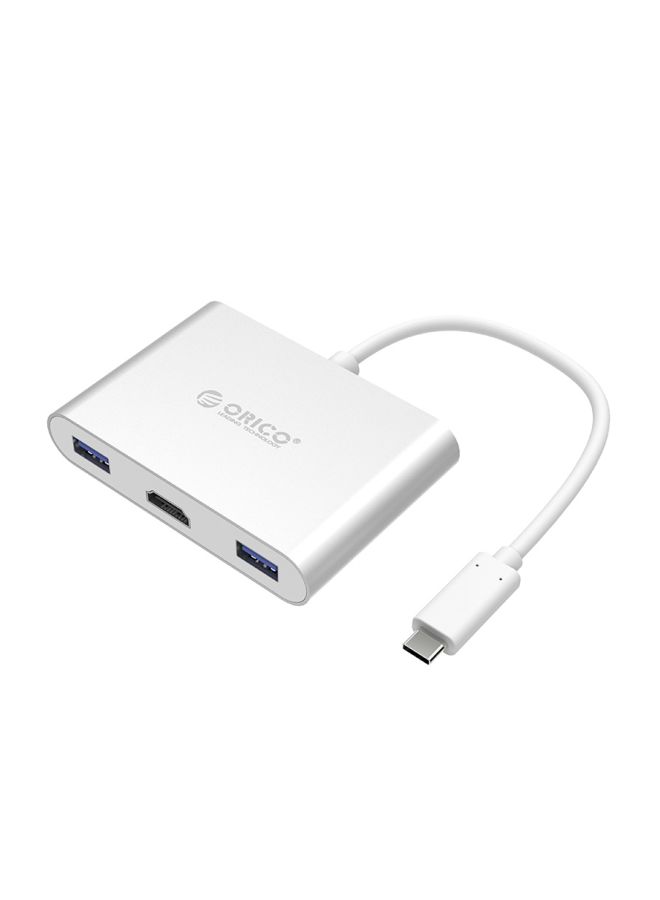 Generic - 5-Port USB Hub Silver - Image 1