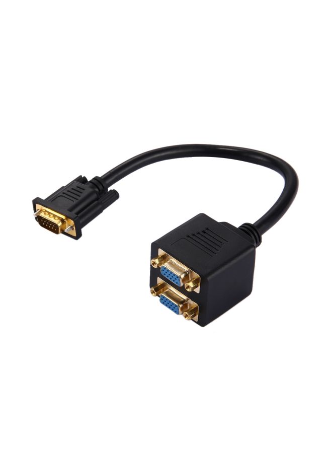 Female To Male VGA Splitter Cable Black - Image 2