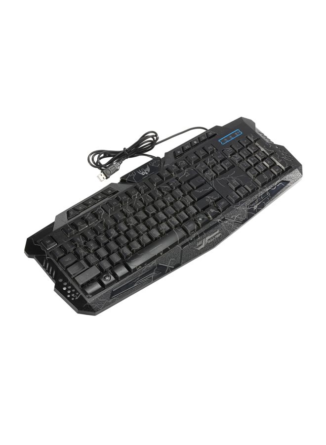 HXSJ A878 USB Crack Backlight Keyboard Black - Image 3