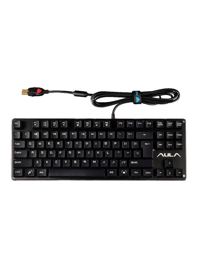 AULA - F2012 USB Mechanical Gaming Keyboard Black - Image 1