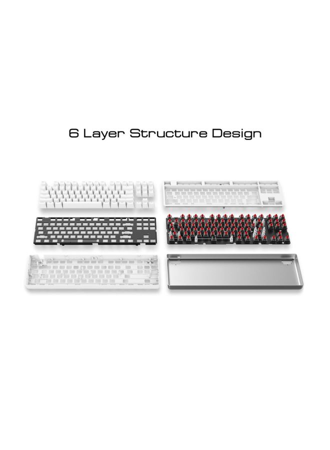 Xiaomi - Yuemi MK01 LED Backlit Mechanical Gaming Keyboard White - Image 1