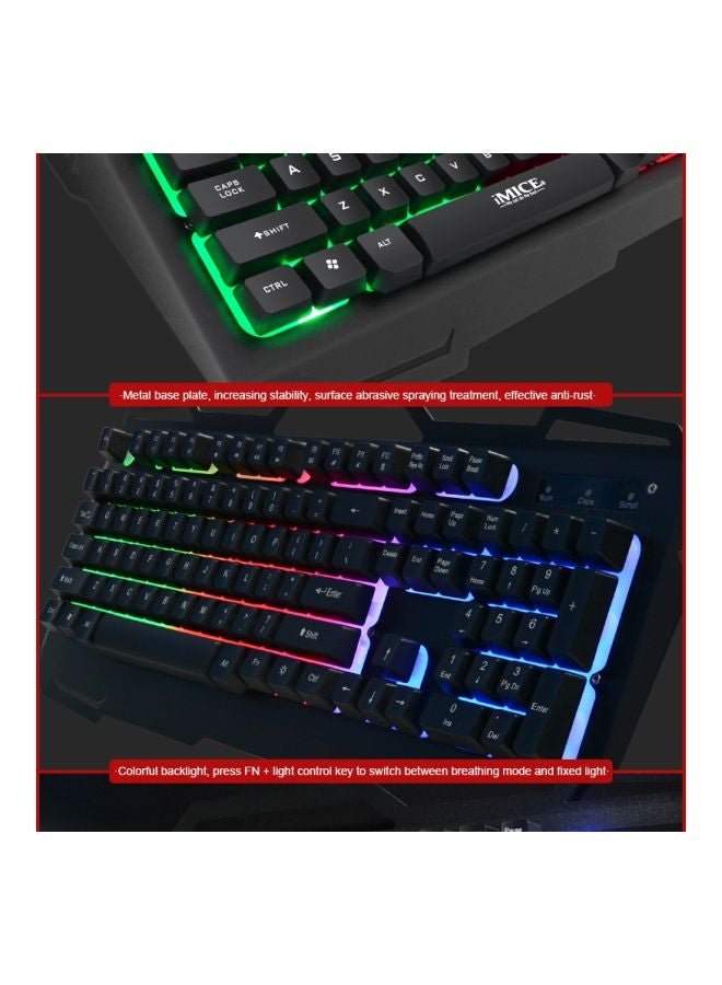 iMice - AK-400 Wired Backlit Gaming Keyboard - Image 1