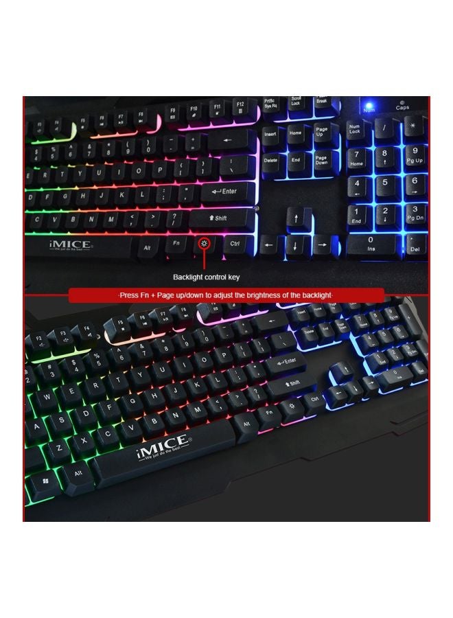 iMice - AK-400 Wired Backlit Gaming Keyboard - Image 1