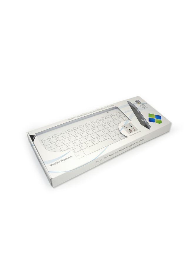 Generic KB3261W Bluetooth Pen Mouse And Keyboard Set With Stylus Pen White  - Image 2