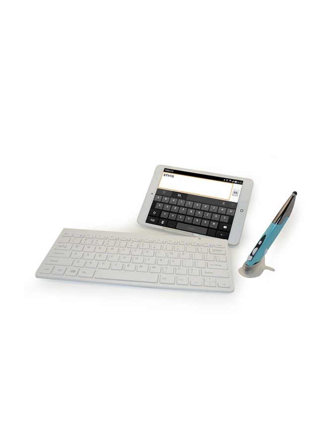 Generic Bluetooth Pen Mouse And Keyboard Set With USB Receiver White  - Image 2