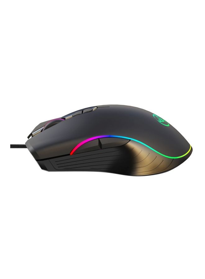 HXSJ - A867 Wired Optical Gaming Mouse Black - Image 1