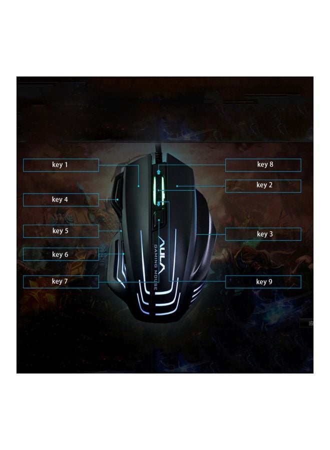 Aula Series Ghost Shark Ii Wired Optical Mouse