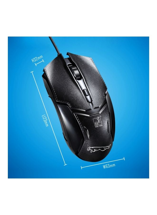ماوس ألعاب ضوئي بمنفذ USB أسود - Image 5