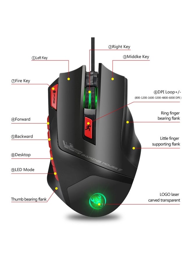 Generic - HXSJ S800 Wired Gaming Mouse - Image 1