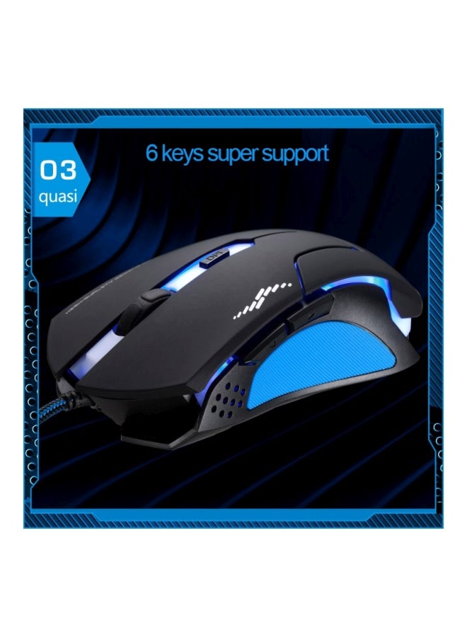 T7 LED Wired Gaming Mouse Black - Image 5