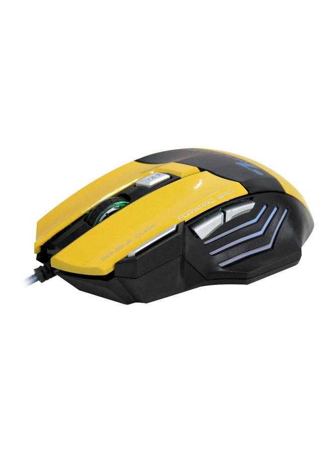 Wired Optical Gaming Mouse Black/Yellow - Image 1