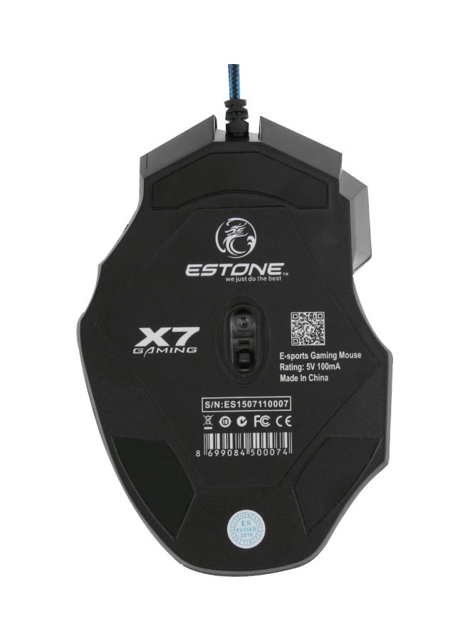 Wired Optical Gaming Mouse Black/Yellow - Image 4