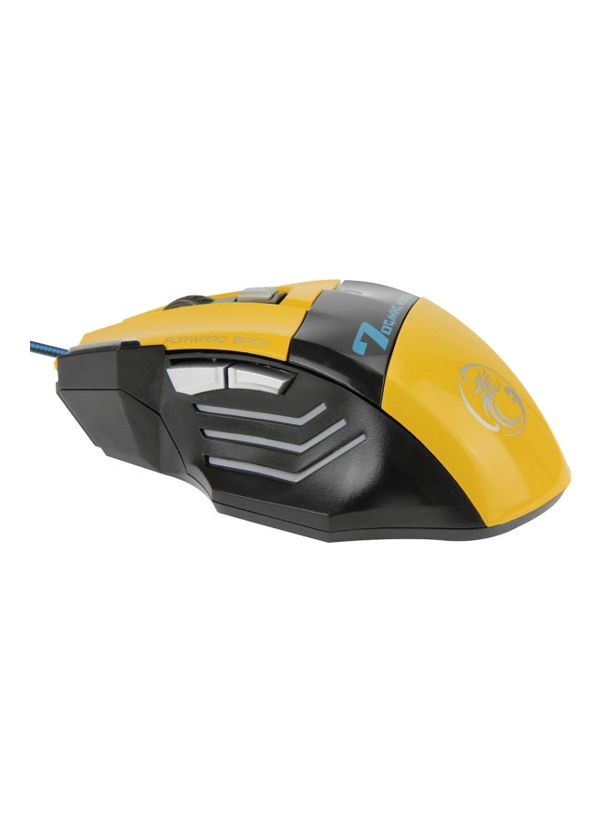 Wired Optical Gaming Mouse Black/Yellow - Image 5