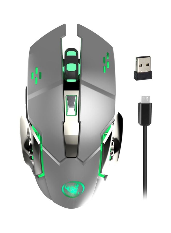 HXSJ M70GY Wireless Gaming Mouse With USB Receiver  - Image 1