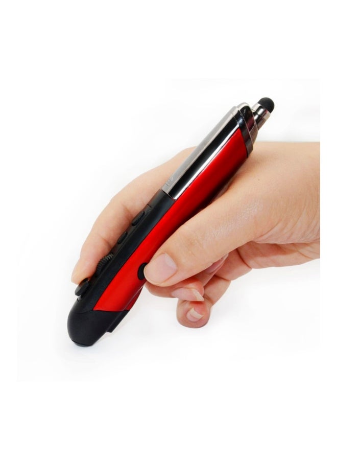PR-08 Wireless Pen-Style Mouse Red/Black - Image 3