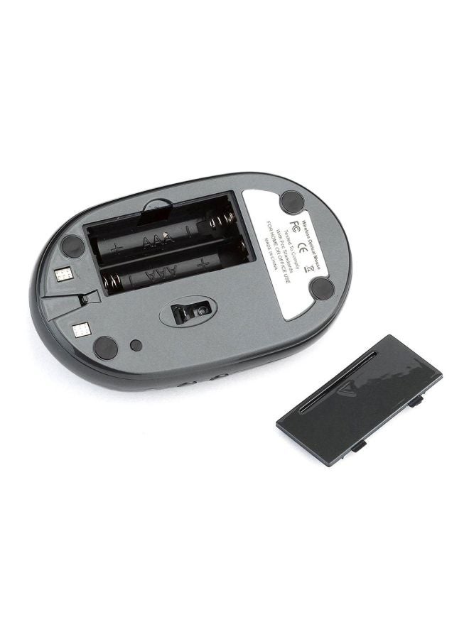 MZ-012 Wireless Optical Mouse With USB Charging Dock Dark Grey - Image 2