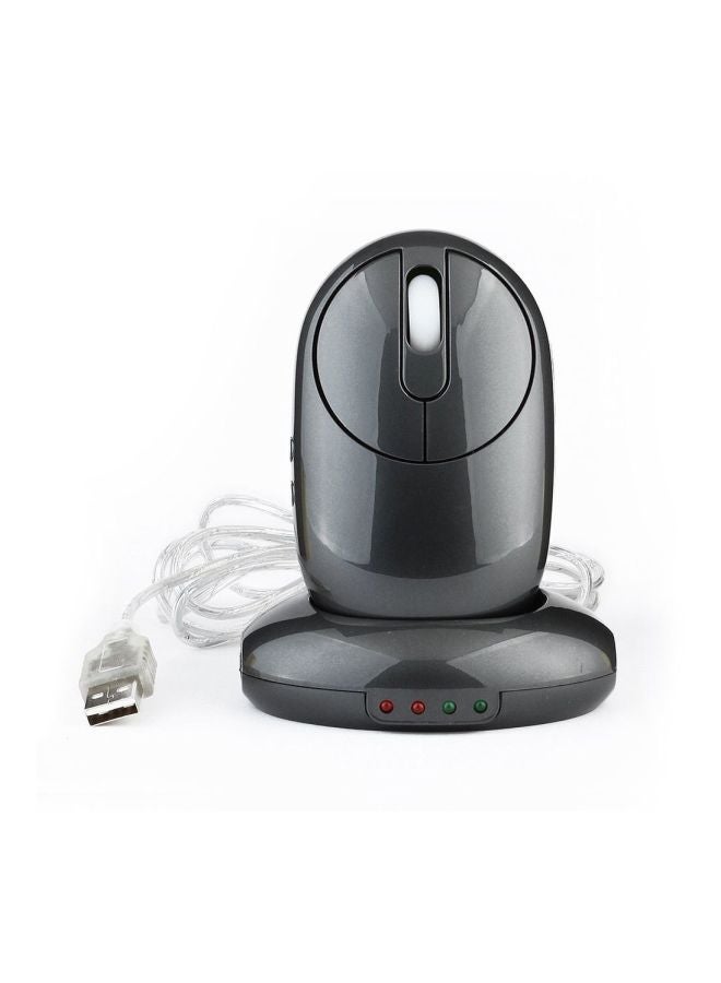 MZ-012 Wireless Optical Mouse With USB Charging Dock Dark Grey - Image 4