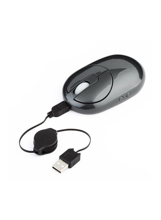 MZ-012 Wireless Optical Mouse With USB Charging Dock Dark Grey - Image 3