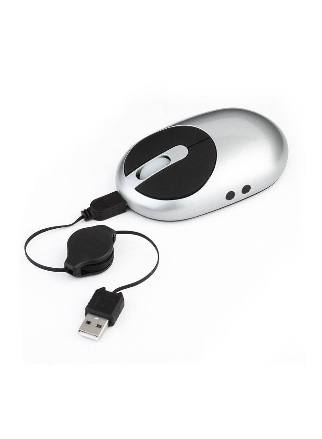 ماوس MZ-012 ضوئي لاسلكي مع قاعدة شحن USB أسود/ فضي - Image 3