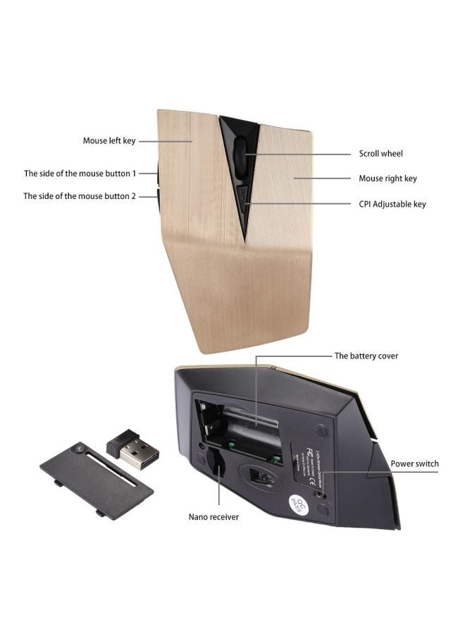 ماوس بصري لاسلكي مع جهاز استقبال USB للكمبيوتر المحمول والكمبيوتر الشخصي - Image 4