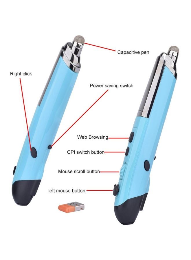 Generic - PR-08 Smart Wireless Optical Mouse With Laser Function Blue - Image 1