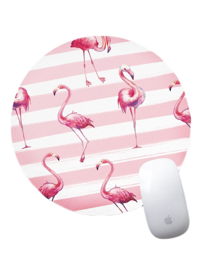 Printed Mouse Pad Pink/White  - Image 1