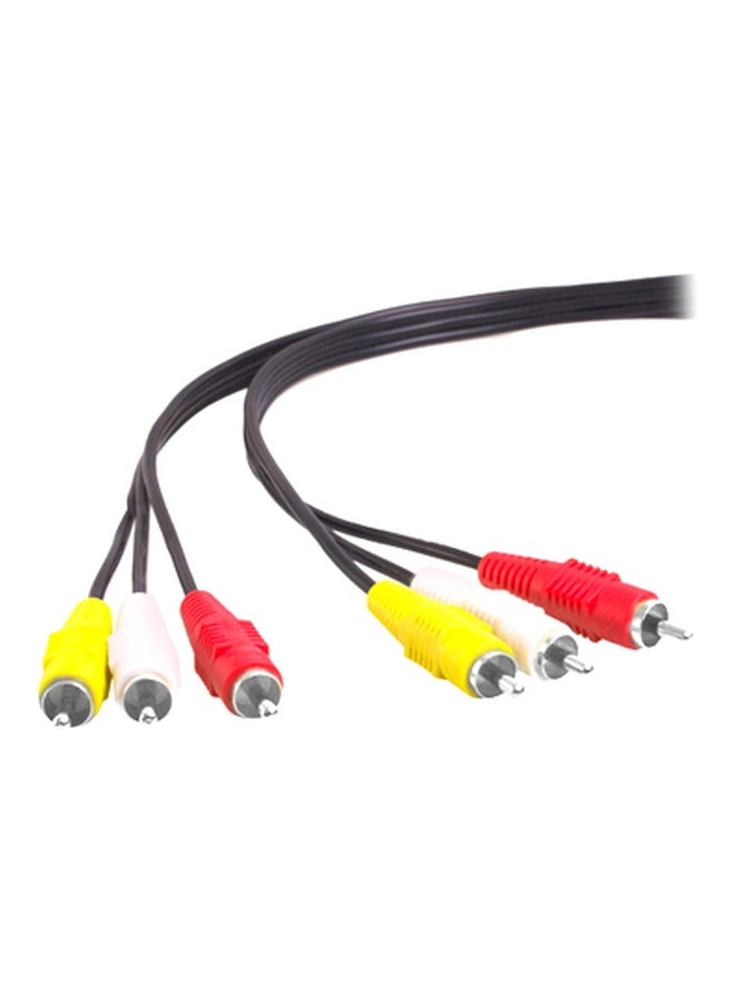 Audio Video Stereo RCA AV Cable Black/Red/Yellow - Image 2