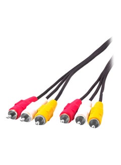 Audio Video Stereo RCA AV Cable Black/Red/Yellow